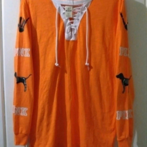 VS PINK bling oversized Halloween tee X-small *NEW* - Picture 5 of 6